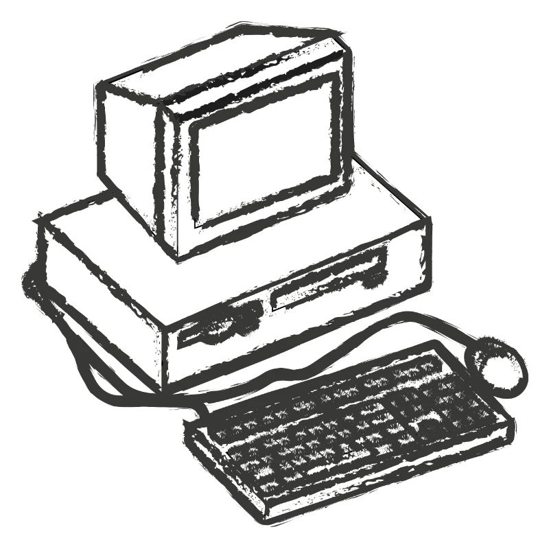 T shirt pc computer vintage computer gift idea