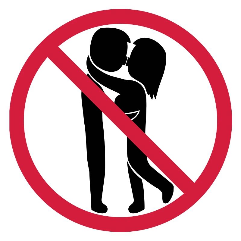 Signe interdit de baiser