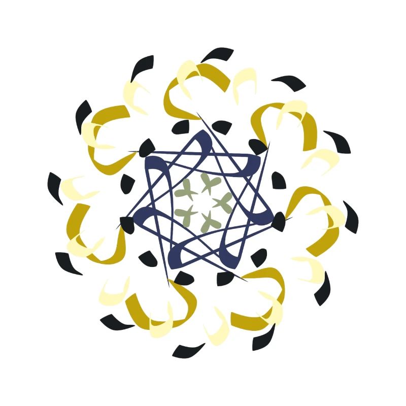 Motif de mandala complexe dans des tons de terre