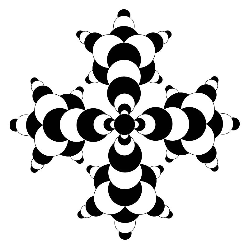 Fractal Molecule Crop Circle