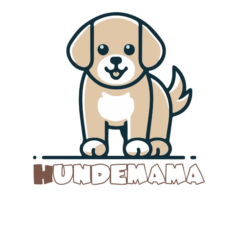 Conception de dessin animé à motif de chien mignon