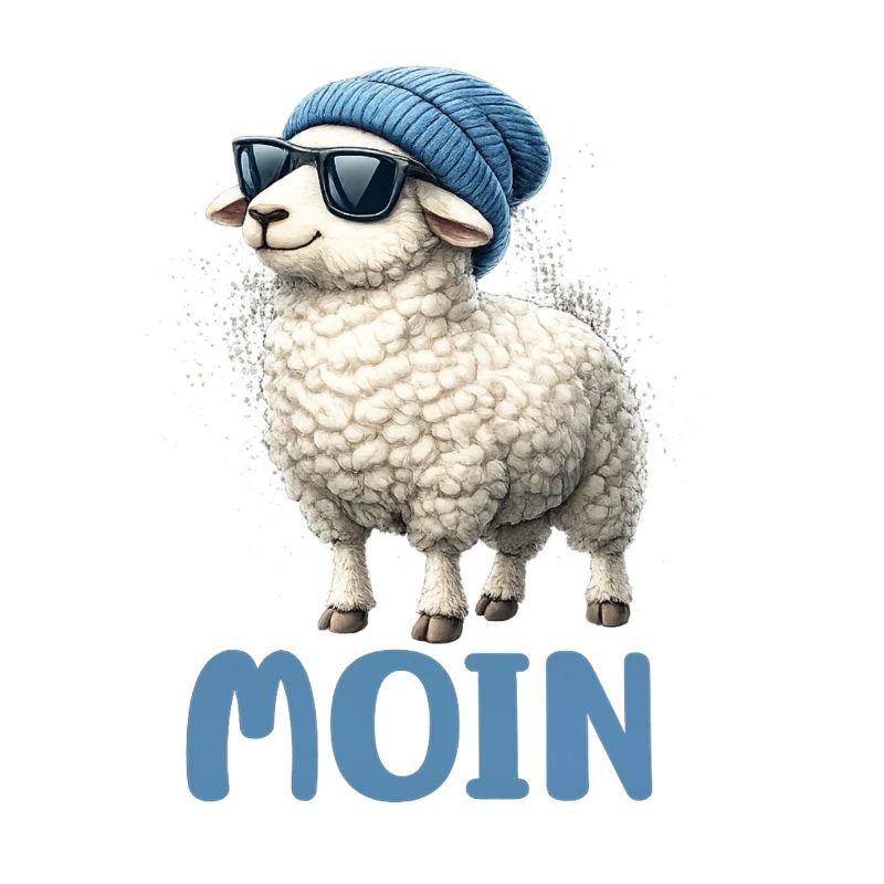 Moin Schaf mit Sonnenbrille