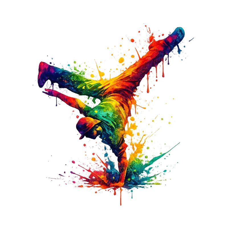 Hand Splashed Rainbow Dance