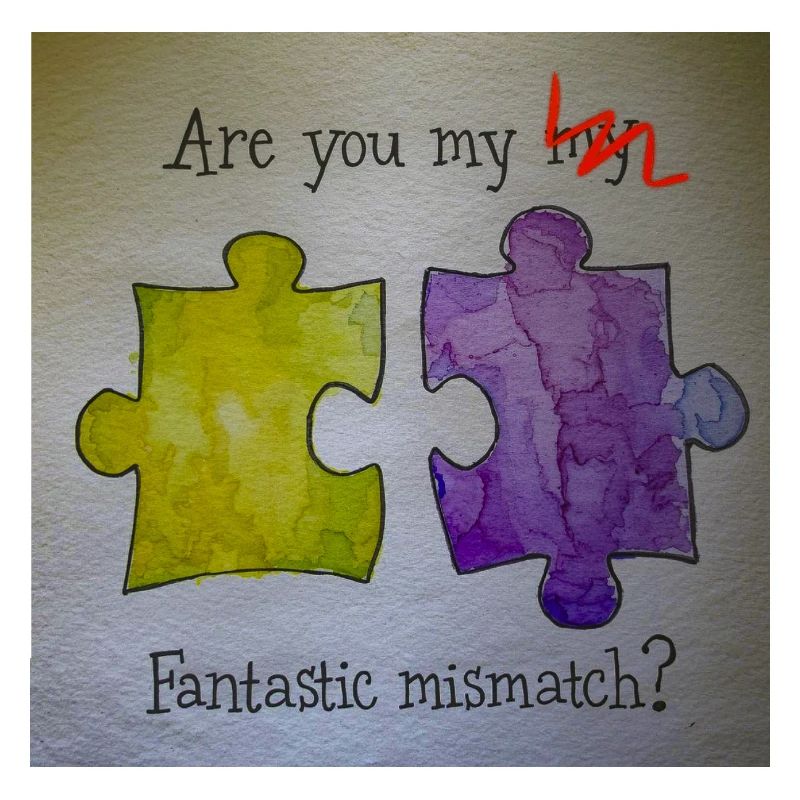 Fantastic mismatch puzzle pieces
