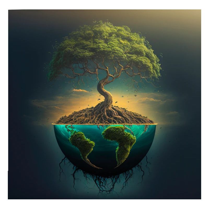World Tree: Tree over half a sphere