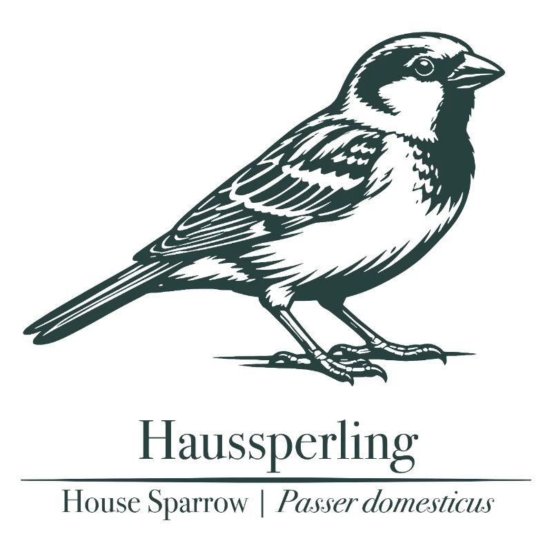 Sperling Silhouette | Ornithology | Drawing