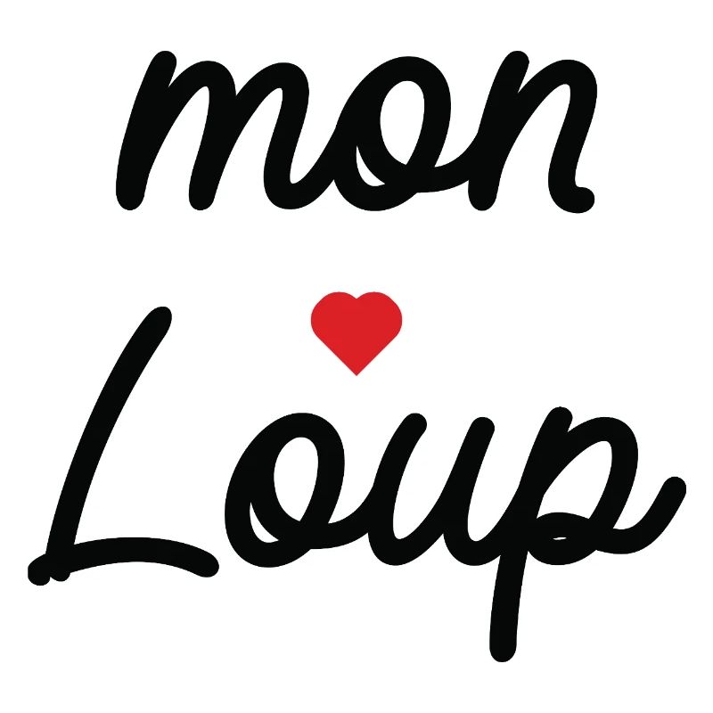 My Wolf Love Cursive Typography