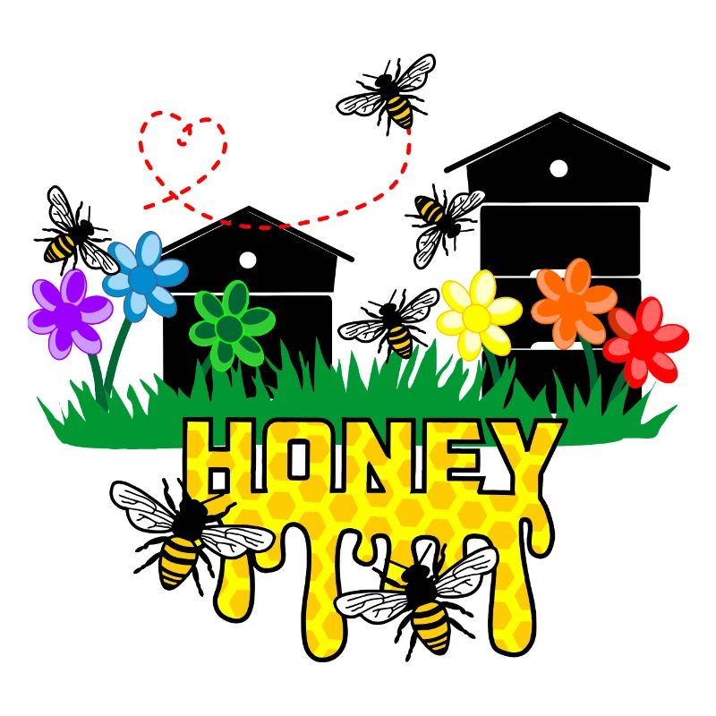 Honiggewächshäuser oder Bienenstöcke mit Bienen