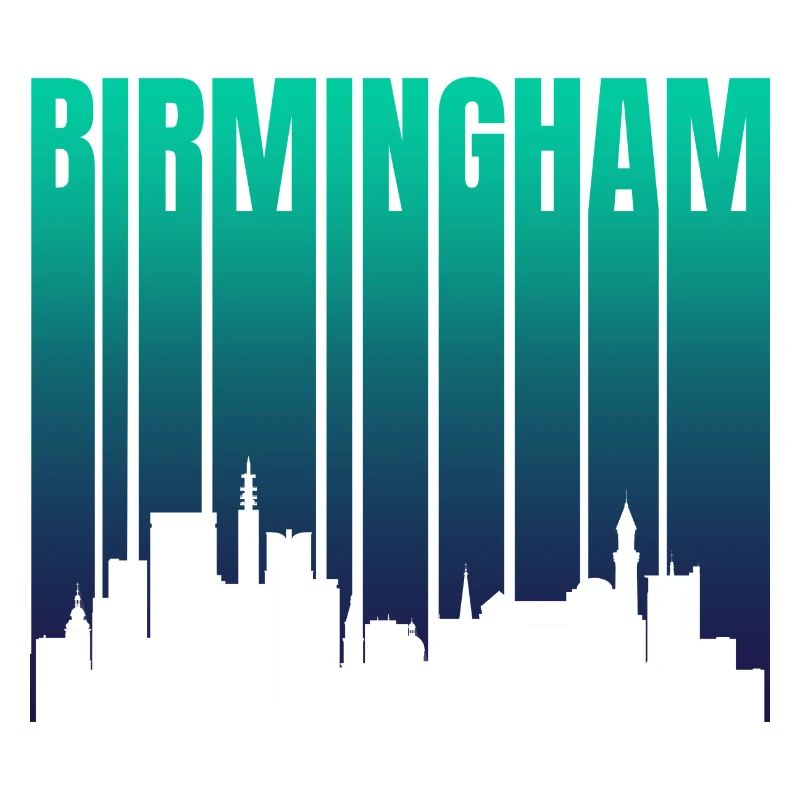 Birmingham Skyline Gradient