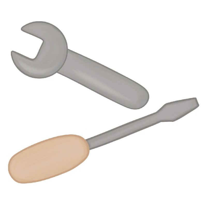 Tool duo: wrench & screwdriver