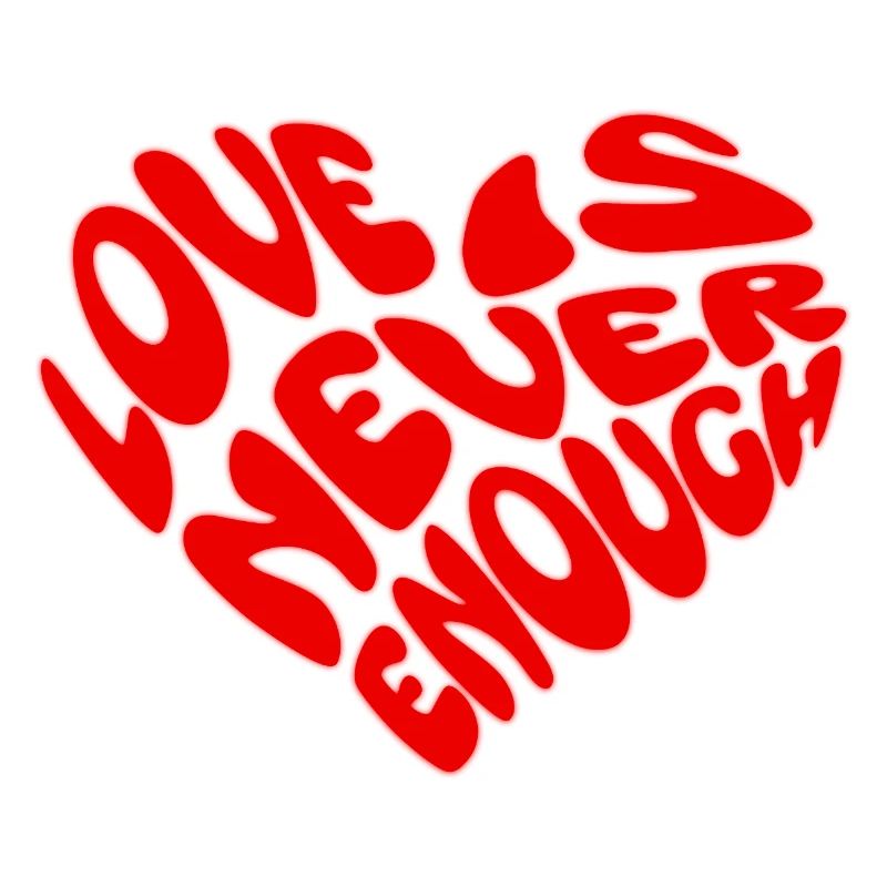 One Love Herzform Design