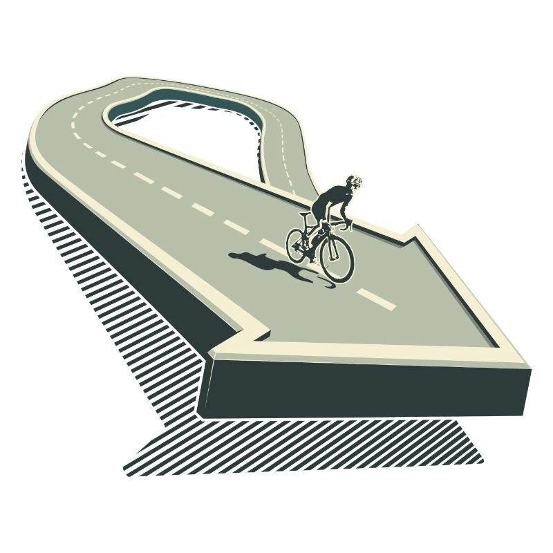 Conception de vélo de route de montagne