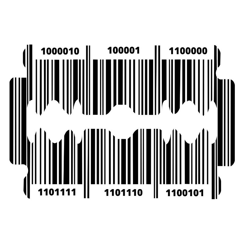 Razor blade with secret code