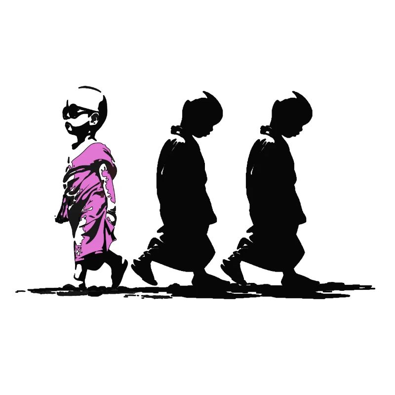 Neonpfad der Stille, sei anders