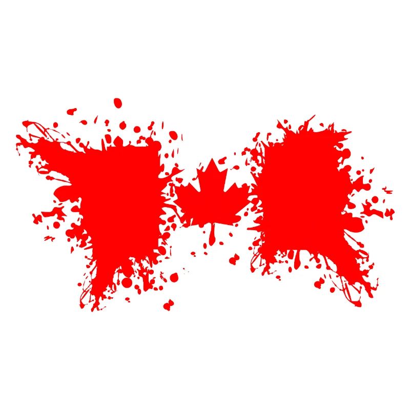 Éclaboussure de couleurs du drapeau canadien