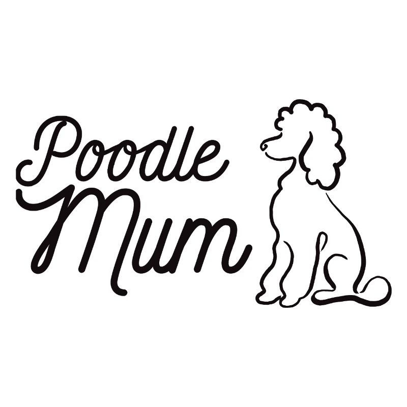 Pudel Mum Silhouette & Script