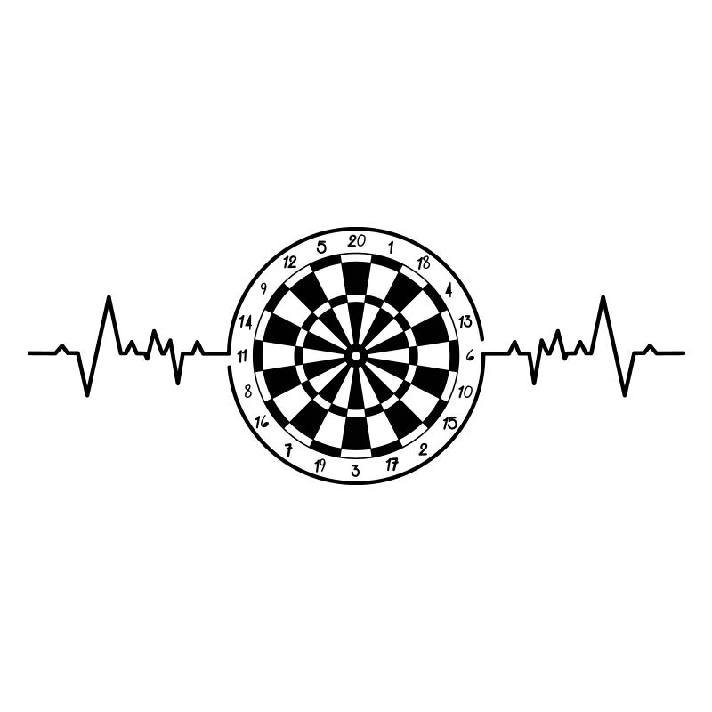Dartboard Herzschlag Spiel / Dartscheibe Herzfrequenz Spiel