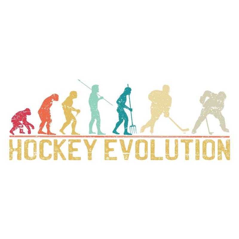 Hockey Evolution Silhouette Design