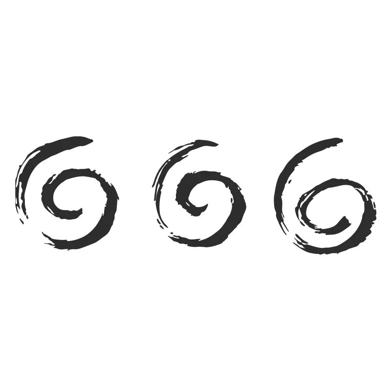 Cercles triples à pinceaux