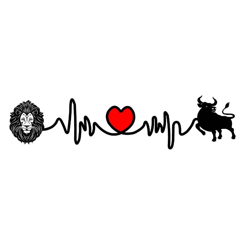 Herzfrequenz Cardio Löwe Stier