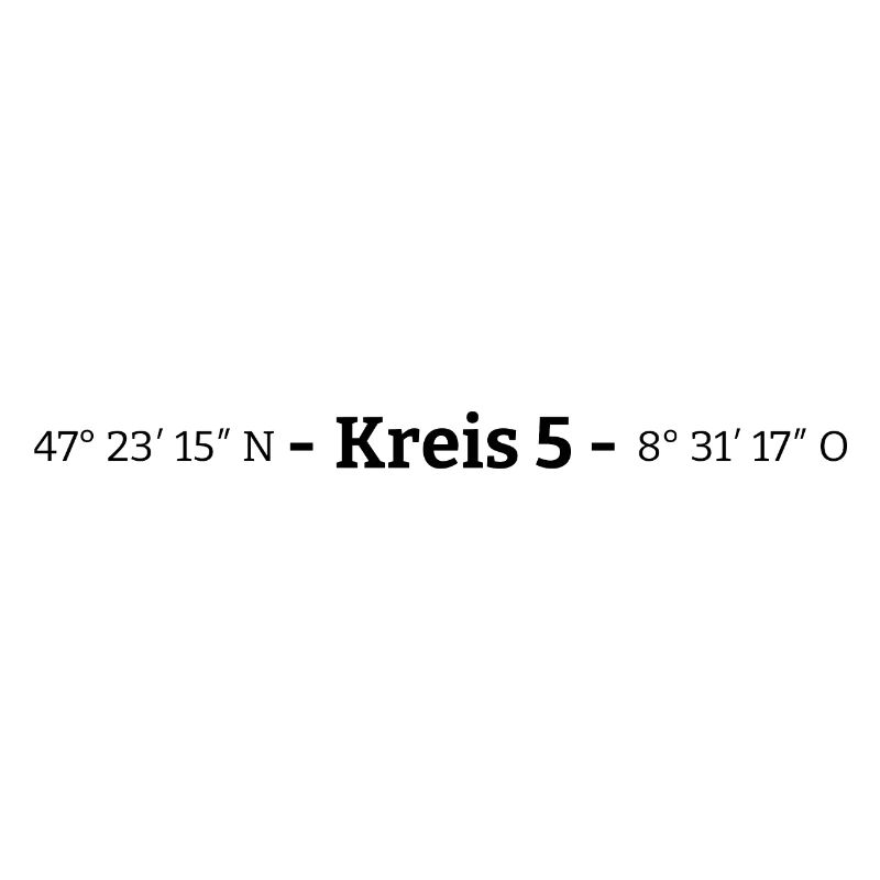 Coordinates District 5 Zurich