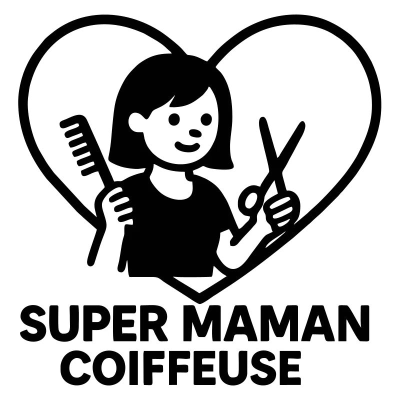 Super maman coiffeuse – Cœur coiffure