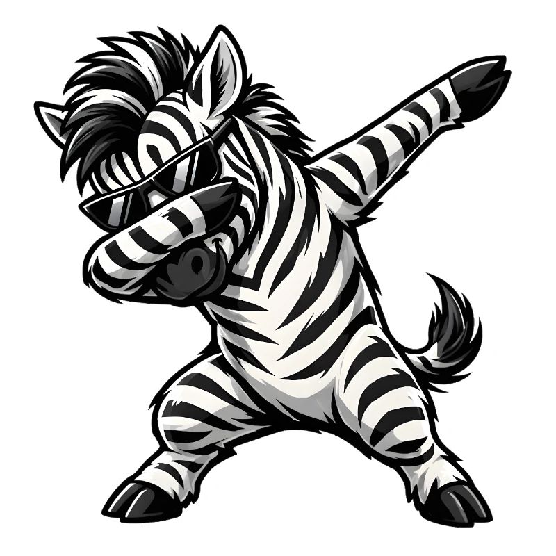 Dabbing Zebra