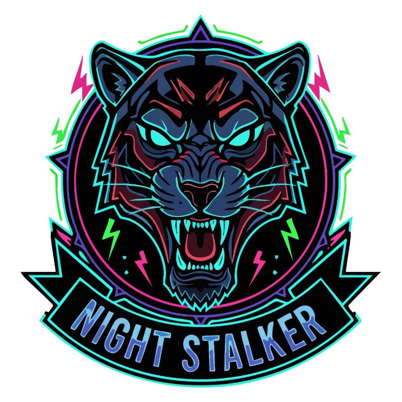 Leopard Neon Night