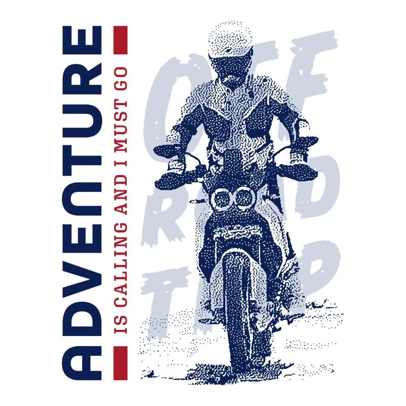 Adventuring motorcycle rider