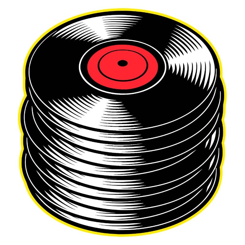 Vinyl Albums Stack