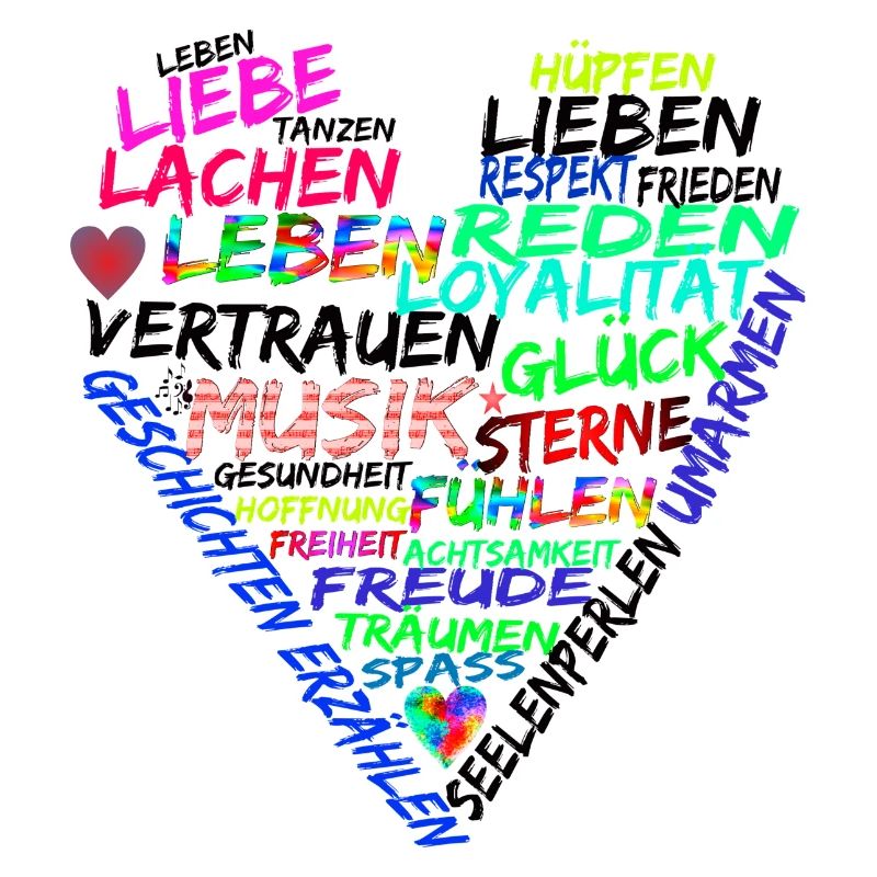 Text Herz Leben Liebe Frieden
