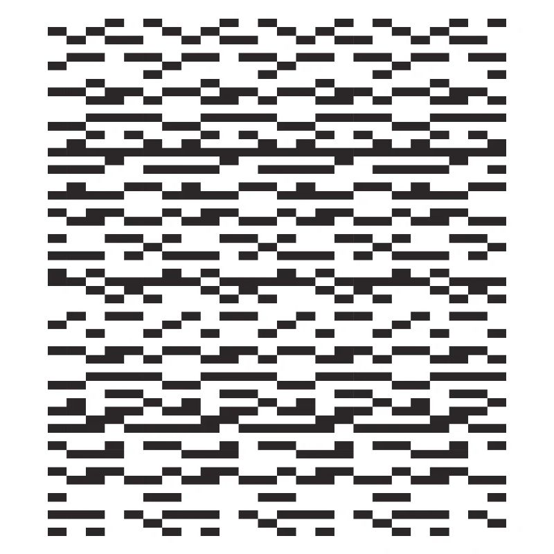 Noir Stripe pixellé Glitch Grid