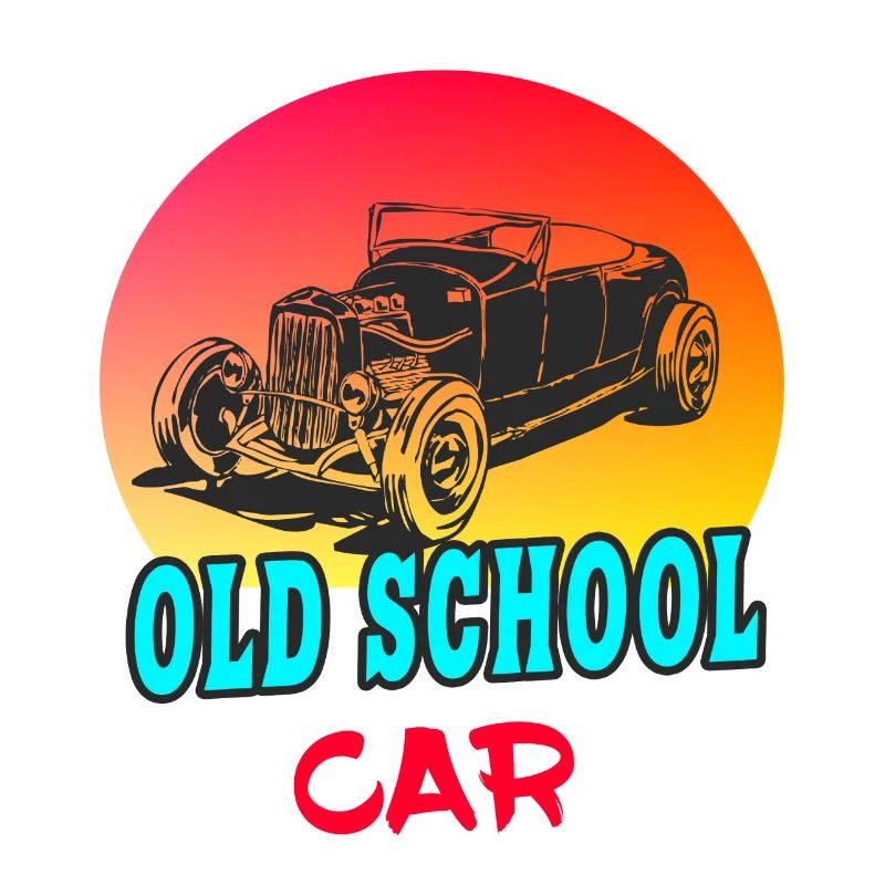 Old School Car / Geschenk Oldtimer Auto Tuning