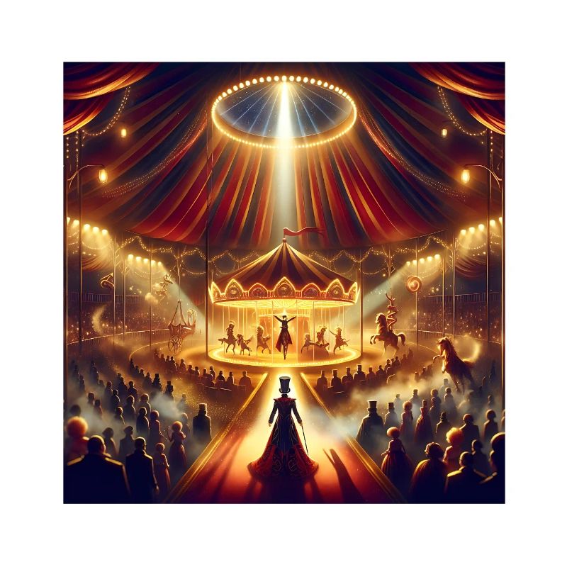 Magical circus spectacle