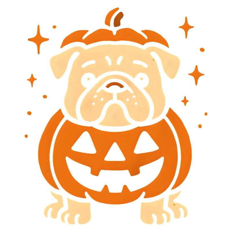 Jack-o-Lantern Pumpkin Dog