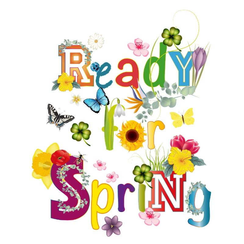Ready for Spring – Colorful Spring Typography