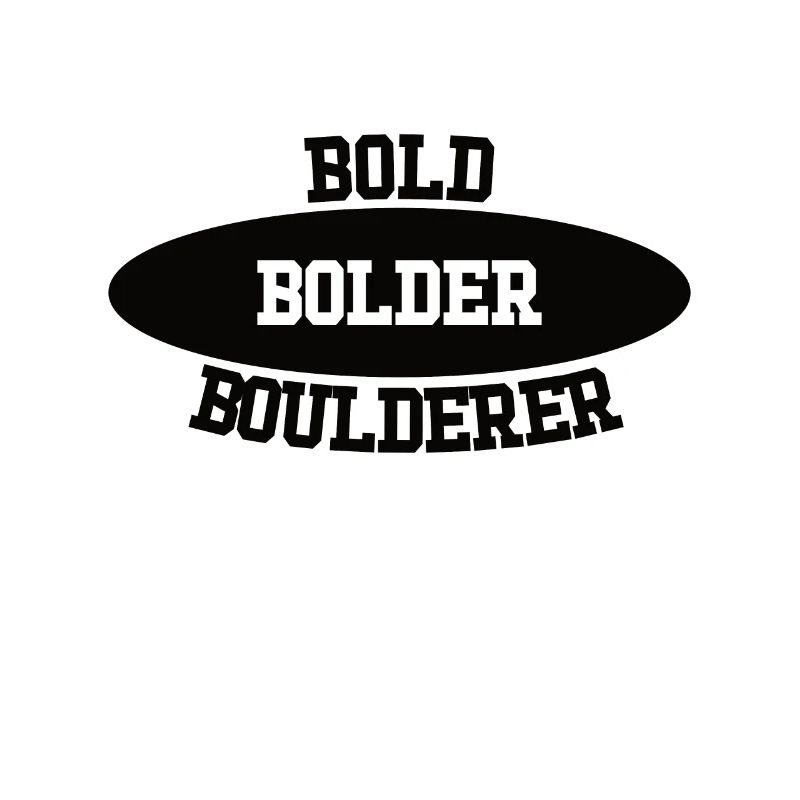 Bloc Bold Bolder Boulderer