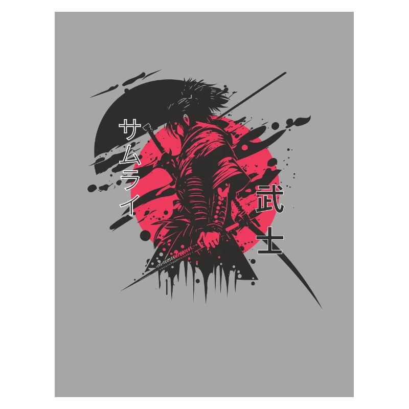 Red and black samurai