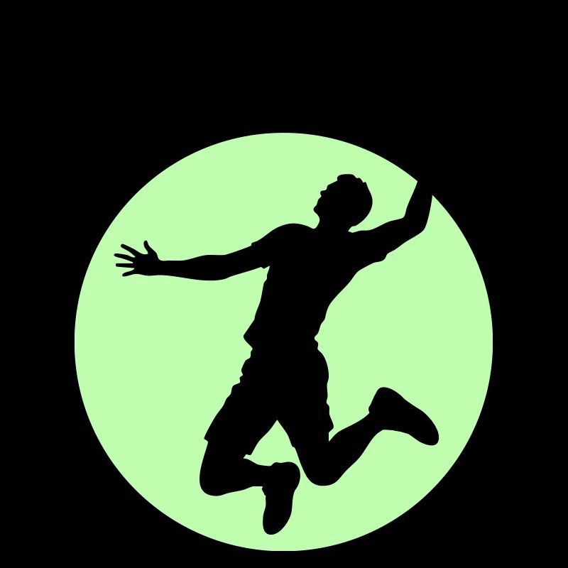 Badminton Player Silhouette – Smash Power