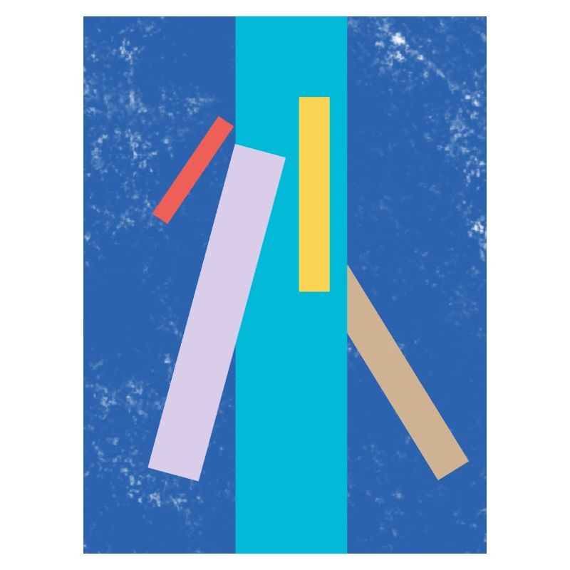 Abstract color and line pattern