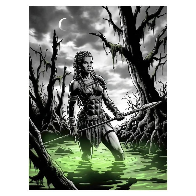 Guerrier dans le Marais Vert