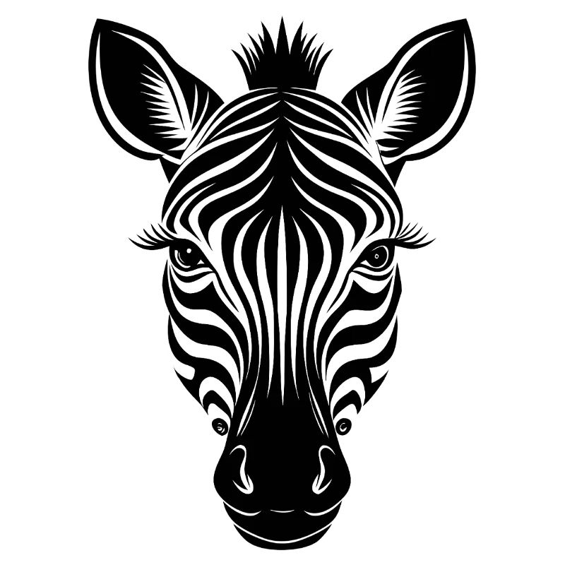 Zebra face