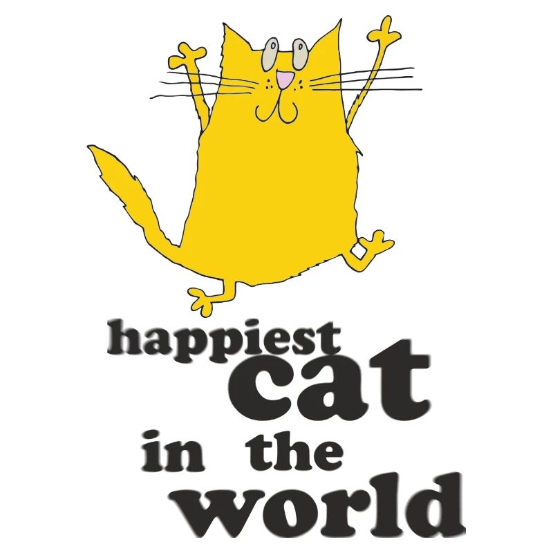 Le chat le plus heureux du monde