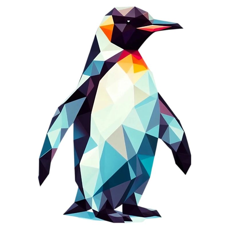Polygonaler Pinguin