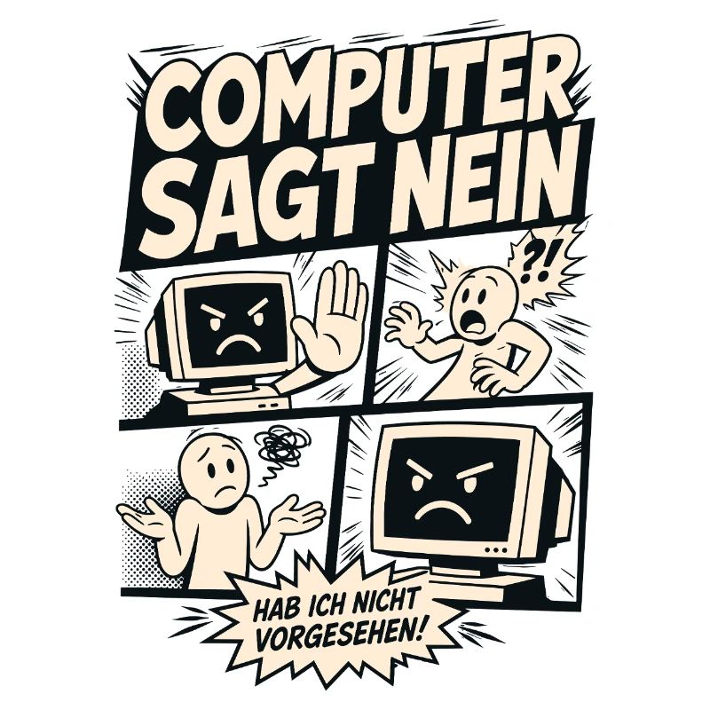 Computer sagt nein Comic Design