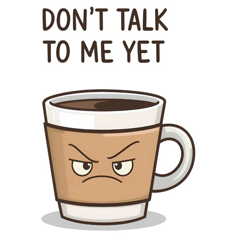 Grumpy Coffee Cup – Sprich noch nicht mit mir
