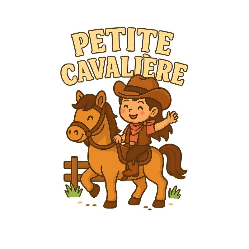 Petite cavalière mignonne