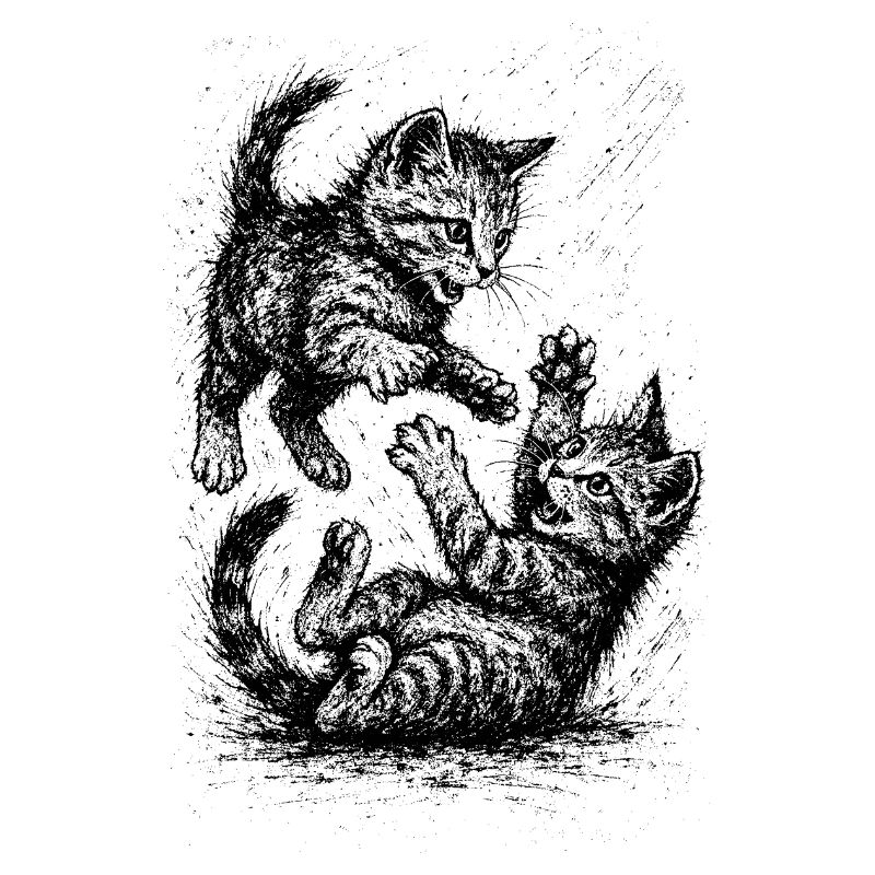 Rangée de chats