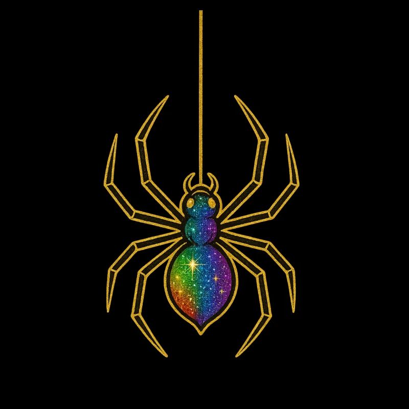 Pendentif araignée galactique