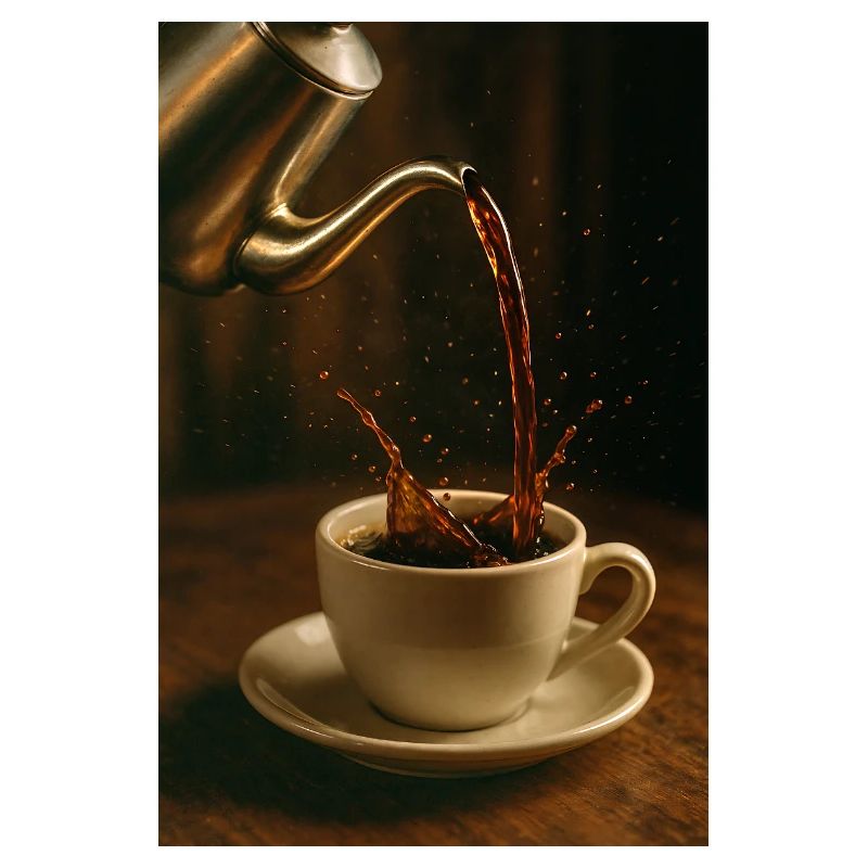 Kaffeeporzellanfluss